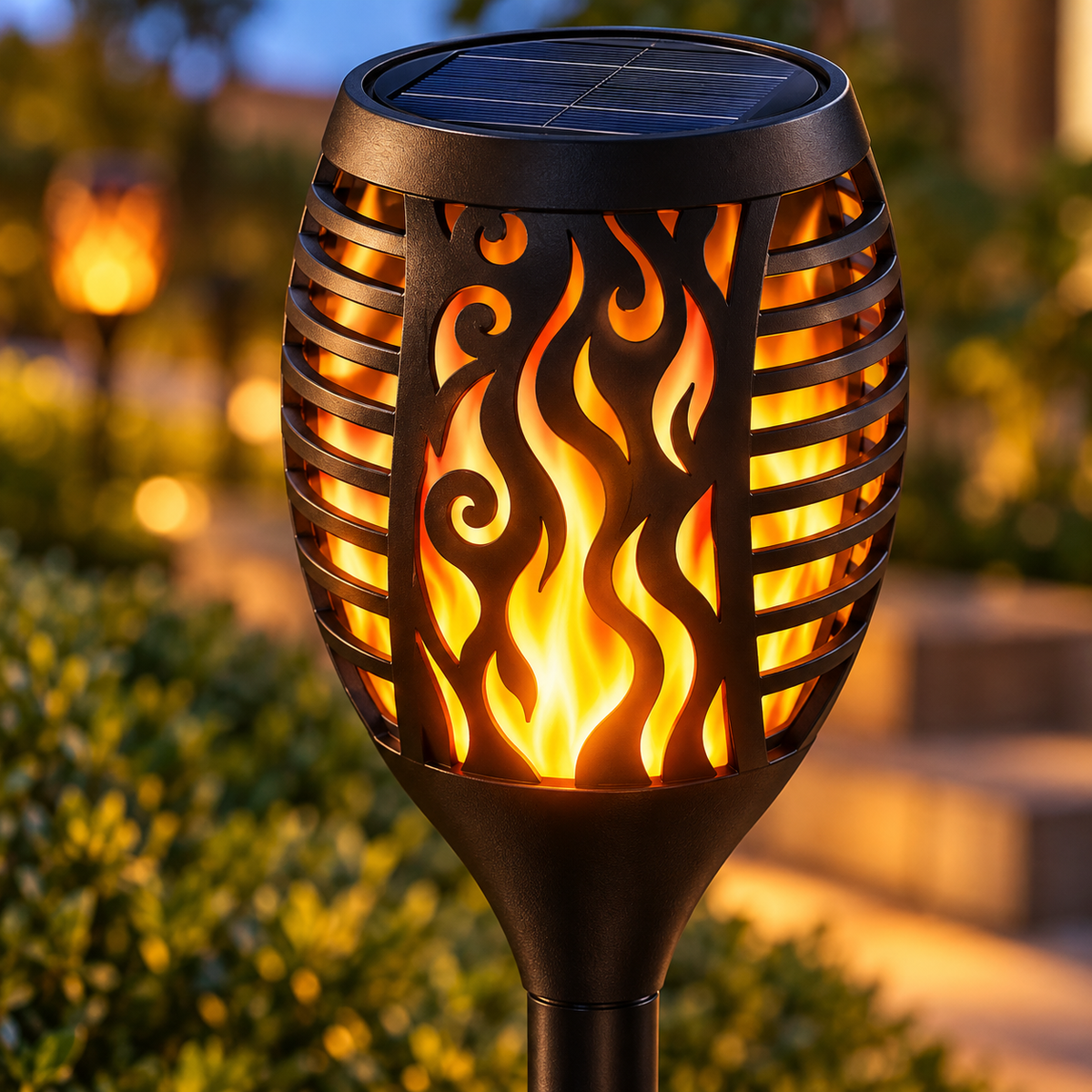 Solar Flickering Flame Torch Light