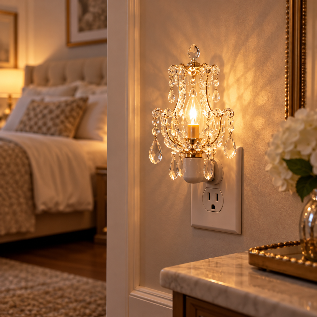 Chandelier Flame Night Light