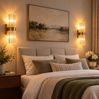 White Ceramic Table Lamps Set